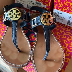 Tory Burch Navy Sandals